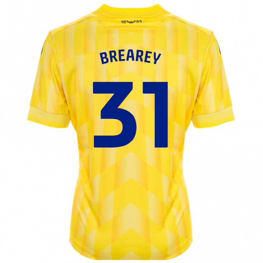 Kandiny Kinder Eddie Brearey #31 Gelb Heimtrikot Trikot 2024/25 T-Shirt