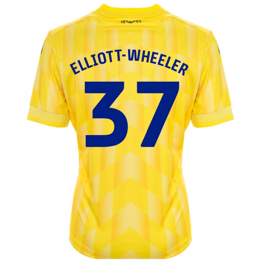 Kandiny Kinder Aidan Elliott-Wheeler #37 Gelb Heimtrikot Trikot 2024/25 T-Shirt