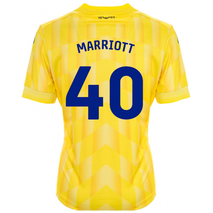 Kandiny Kinder Monty Marriott #40 Gelb Heimtrikot Trikot 2024/25 T-Shirt