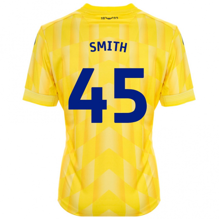 Kandiny Kinder Max Smith #45 Gelb Heimtrikot Trikot 2024/25 T-Shirt