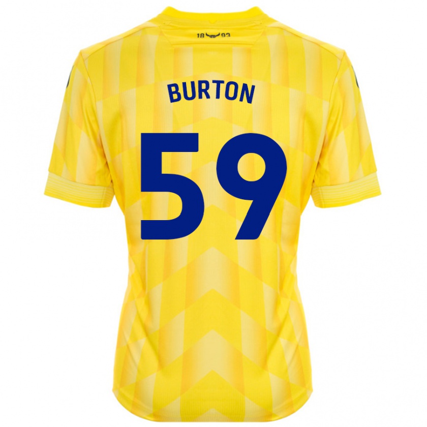 Kandiny Kinder Kasway Burton #59 Gelb Heimtrikot Trikot 2024/25 T-Shirt