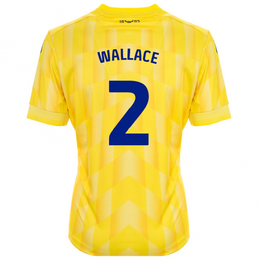 Kandiny Kinder Emily Wallace #2 Gelb Heimtrikot Trikot 2024/25 T-Shirt