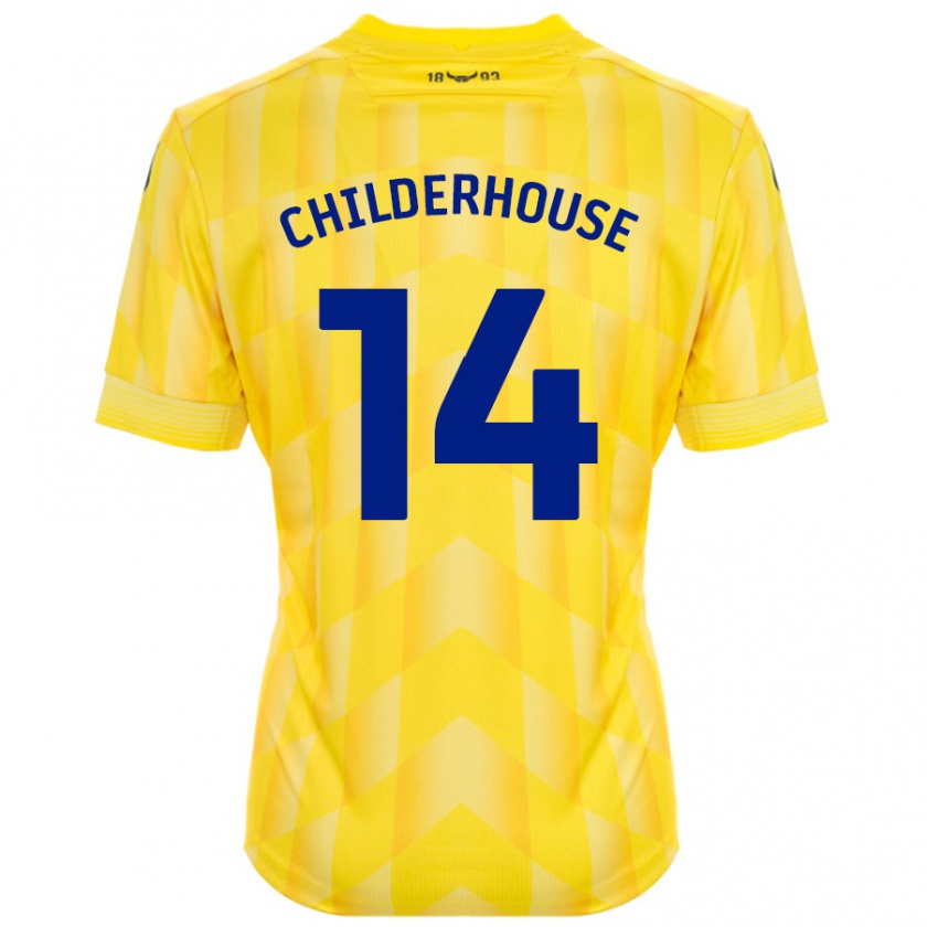 Kandiny Kinder Molly Childerhouse #14 Gelb Heimtrikot Trikot 2024/25 T-Shirt