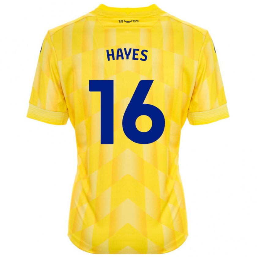 Kandiny Kinder Georgia Hayes #16 Gelb Heimtrikot Trikot 2024/25 T-Shirt