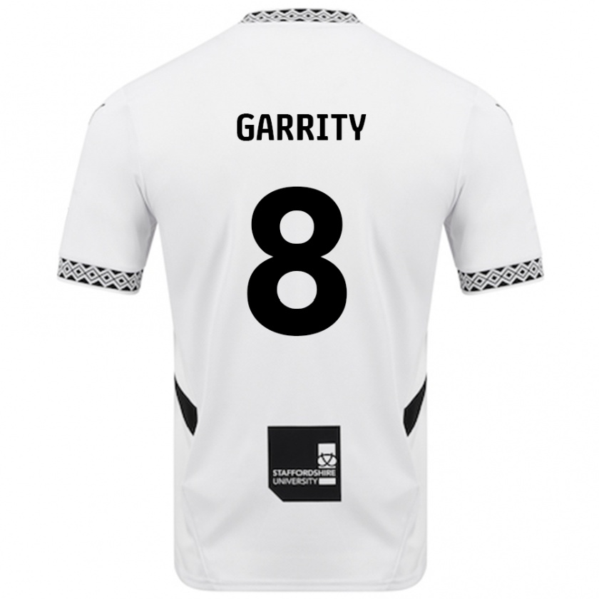 Kandiny Kinder Ben Garrity #8 Weiß Heimtrikot Trikot 2024/25 T-Shirt