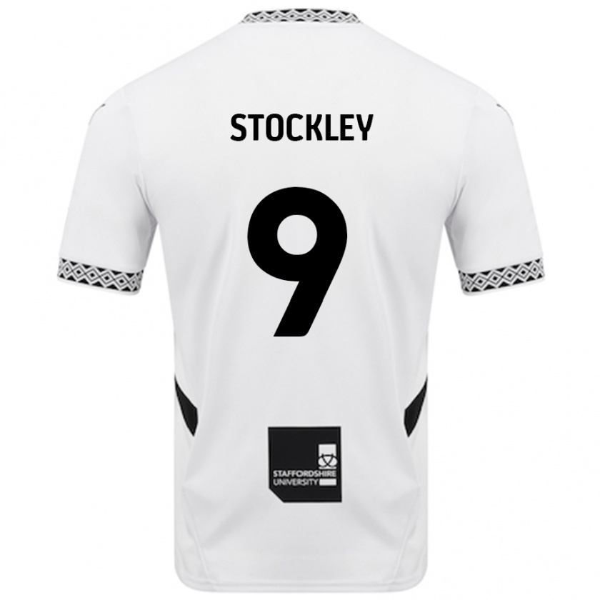 Kandiny Kinder Jayden Stockley #9 Weiß Heimtrikot Trikot 2024/25 T-Shirt