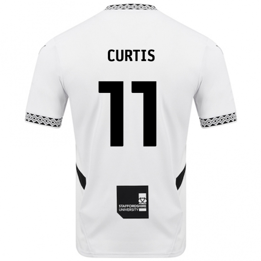 Kandiny Kinder Ronan Curtis #11 Weiß Heimtrikot Trikot 2024/25 T-Shirt