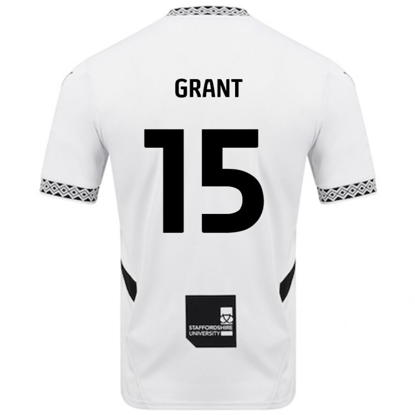 Kandiny Kinder Conor Grant #15 Weiß Heimtrikot Trikot 2024/25 T-Shirt