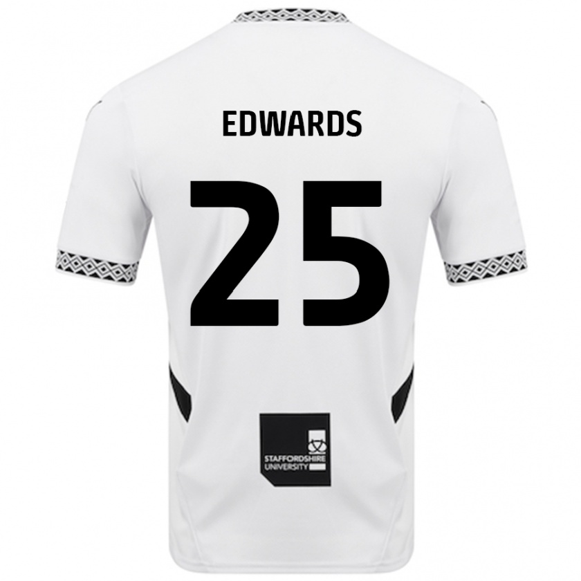 Kandiny Kinder Diamond Edwards #25 Weiß Heimtrikot Trikot 2024/25 T-Shirt