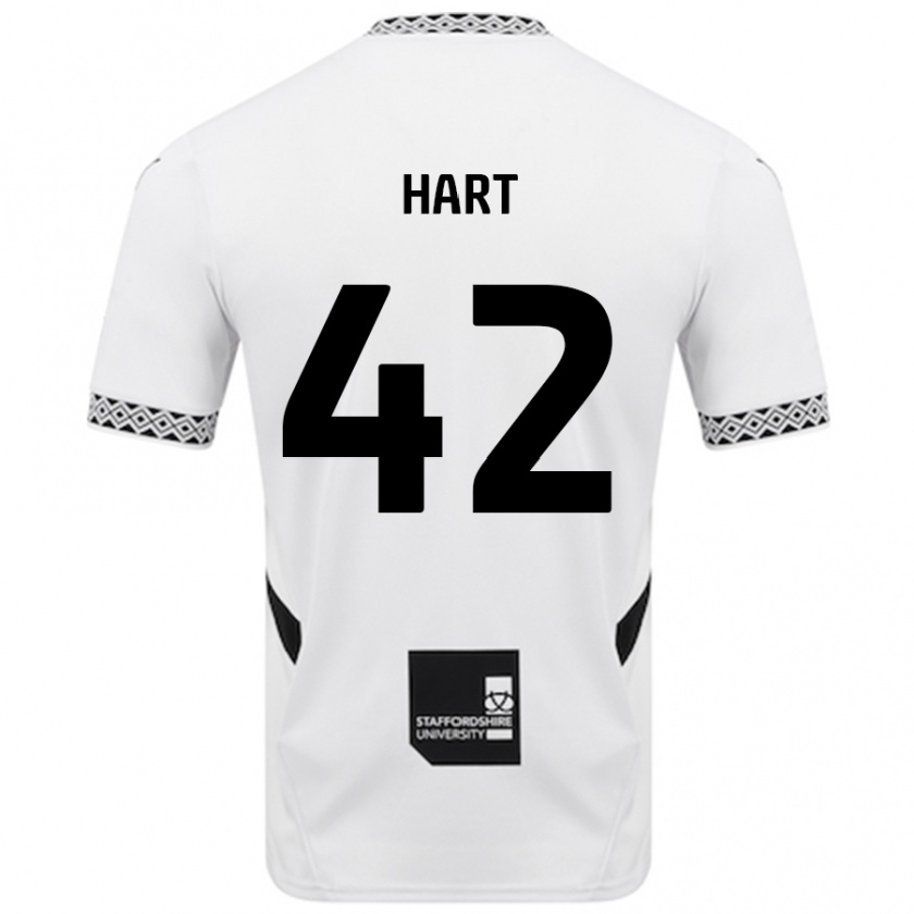 Kandiny Kinder Sam Hart #42 Weiß Heimtrikot Trikot 2024/25 T-Shirt