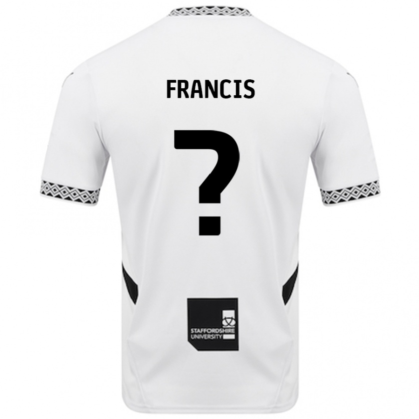 Kandiny Kinder Louis Francis #0 Weiß Heimtrikot Trikot 2024/25 T-Shirt