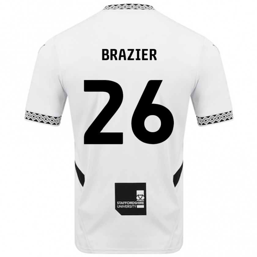 Kandiny Kinder Liam Brazier #26 Weiß Heimtrikot Trikot 2024/25 T-Shirt