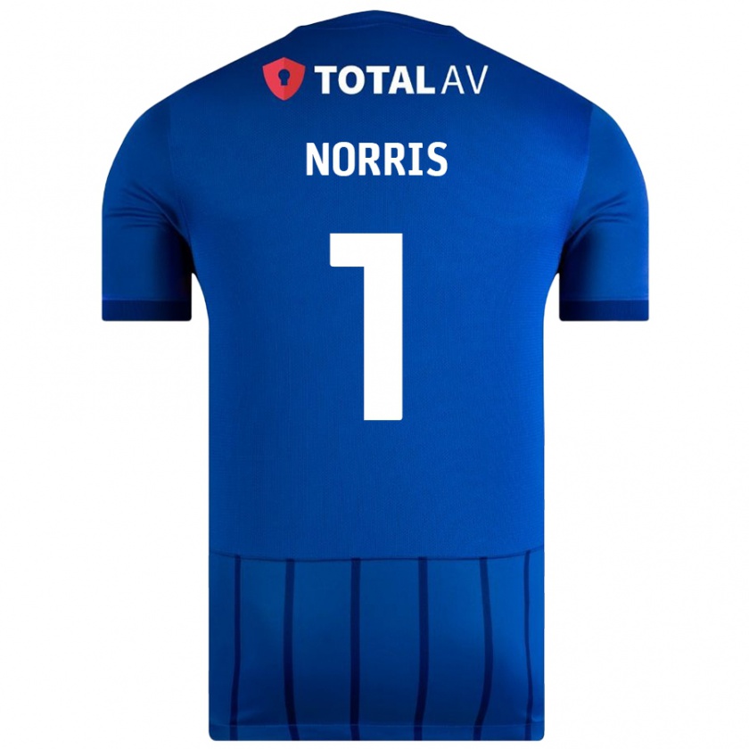 Kandiny Kinder Will Norris #1 Blau Heimtrikot Trikot 2024/25 T-Shirt