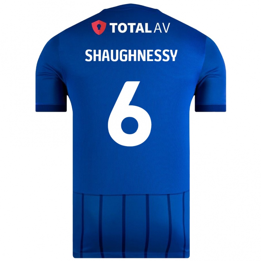 Kandiny Kinder Conor Shaughnessy #6 Blau Heimtrikot Trikot 2024/25 T-Shirt