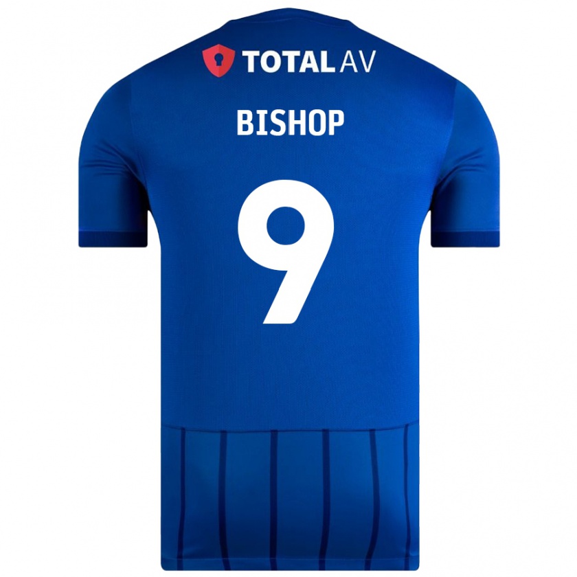 Kandiny Kinder Colby Bishop #9 Blau Heimtrikot Trikot 2024/25 T-Shirt