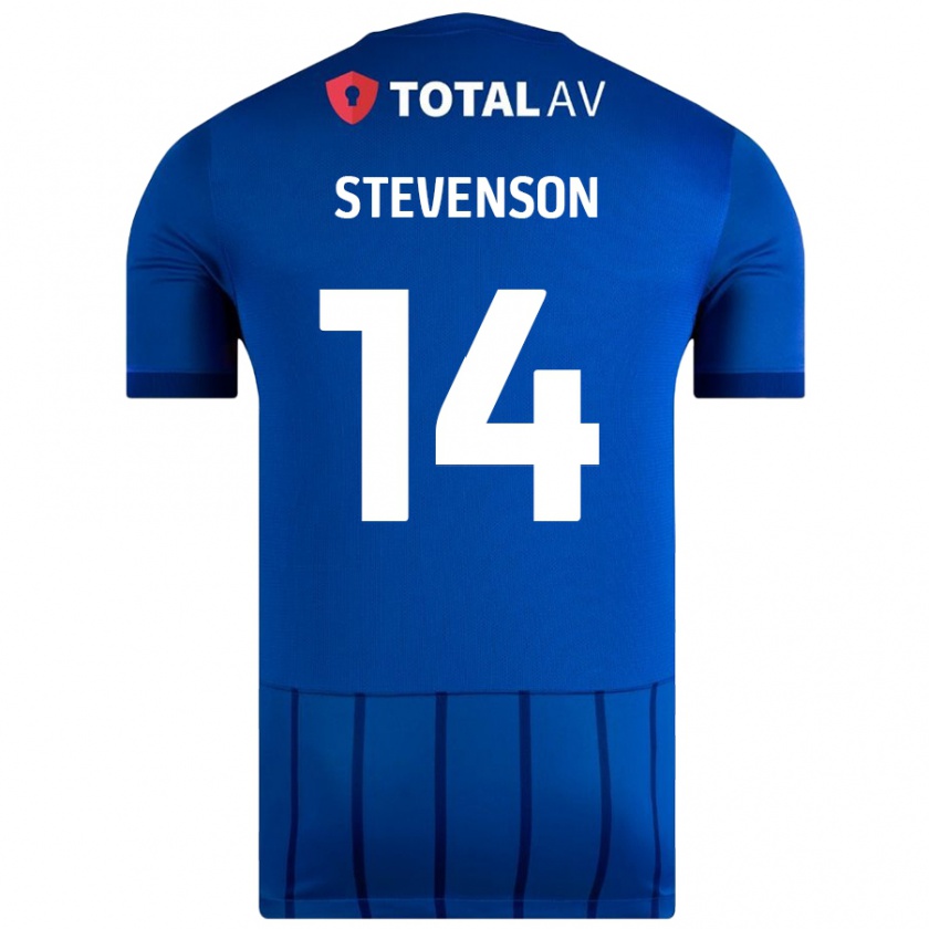 Kandiny Kinder Ben Stevenson #14 Blau Heimtrikot Trikot 2024/25 T-Shirt