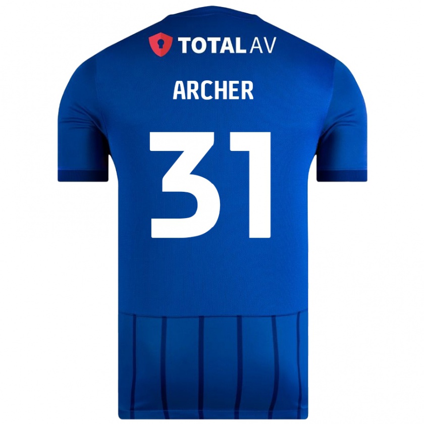 Kandiny Kinder Jordan Archer #31 Blau Heimtrikot Trikot 2024/25 T-Shirt