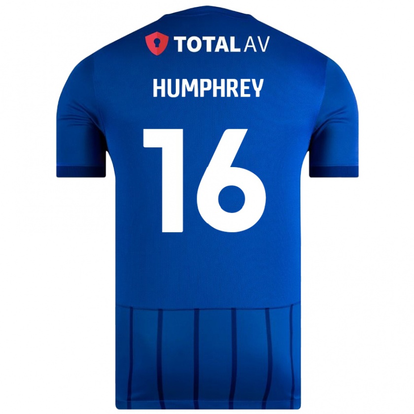 Kandiny Kinder Ella Humphrey #16 Blau Heimtrikot Trikot 2024/25 T-Shirt