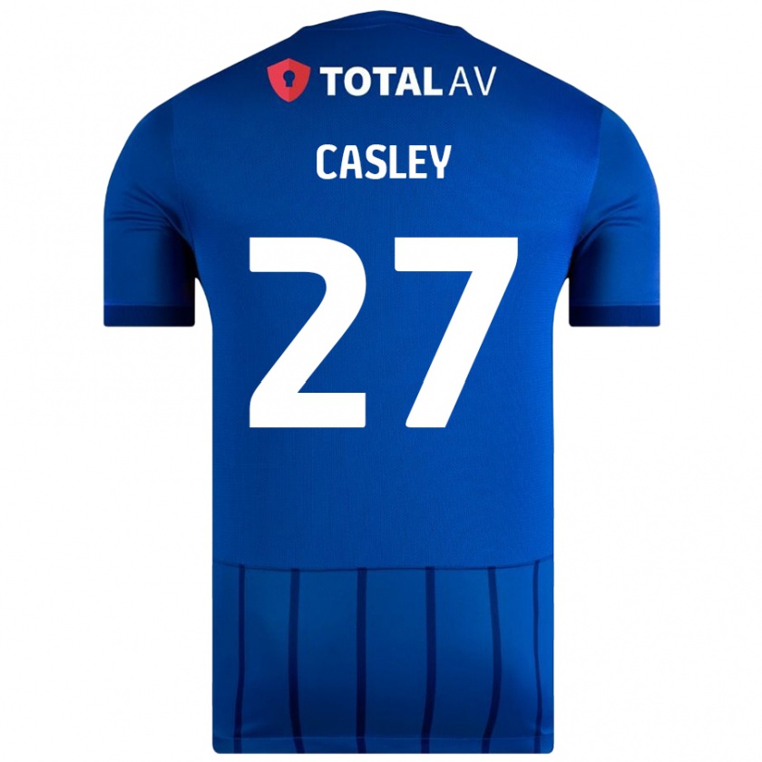 Kandiny Kinder Riva Casley #27 Blau Heimtrikot Trikot 2024/25 T-Shirt