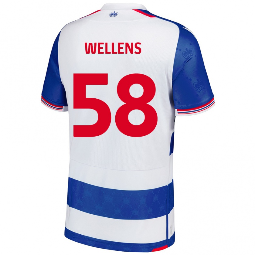 Kandiny Kinder Charlie Wellens #58 Blau Weiß Heimtrikot Trikot 2024/25 T-Shirt