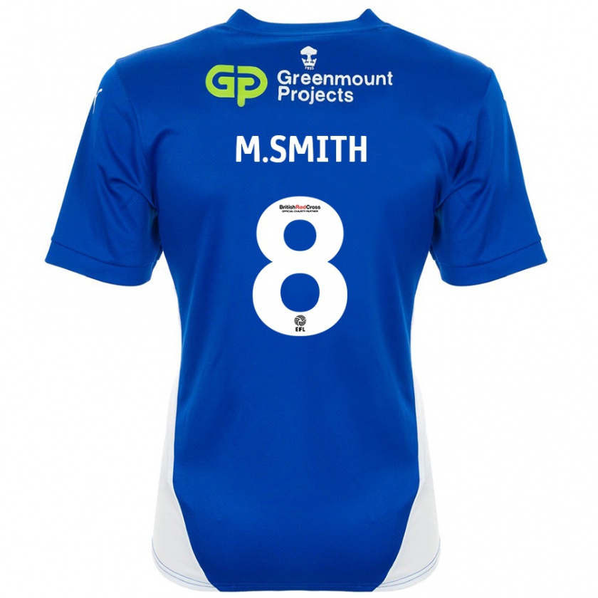 Kandiny Kinder Matt Smith #8 Blau Weiß Heimtrikot Trikot 2024/25 T-Shirt