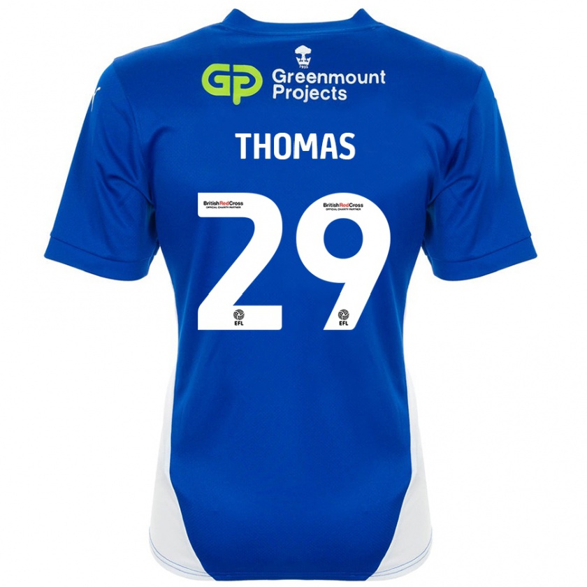 Kandiny Kinder Silko Thomas #29 Blau Weiß Heimtrikot Trikot 2024/25 T-Shirt