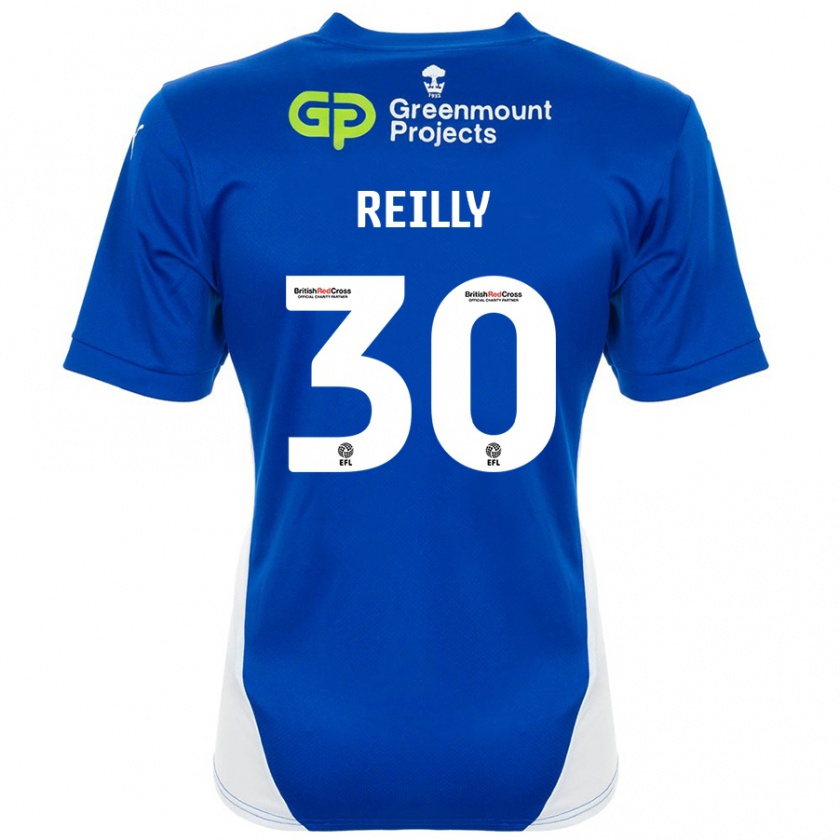 Kandiny Kinder Jack Reilly #30 Blau Weiß Heimtrikot Trikot 2024/25 T-Shirt