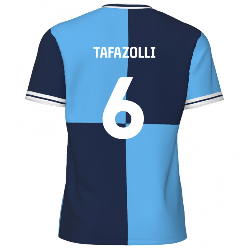 Kandiny Kinder Ryan Tafazolli #6 Himmelblau Dunkelblau Heimtrikot Trikot 2024/25 T-Shirt