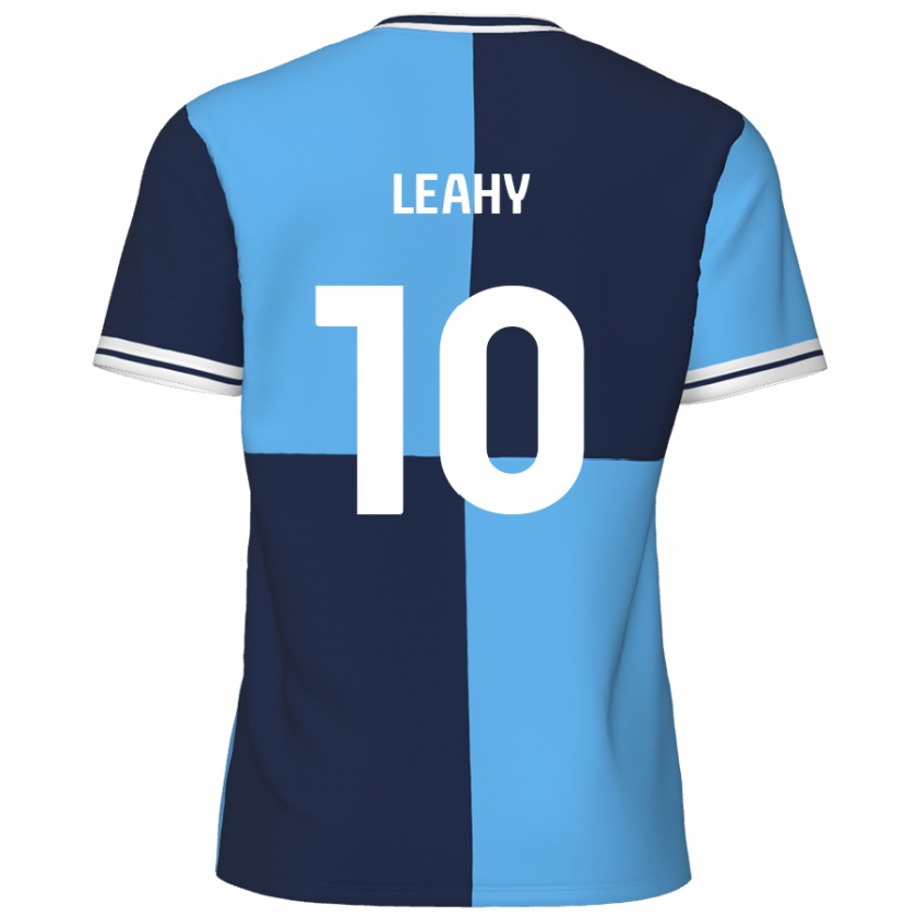 Kandiny Kinder Luke Leahy #10 Himmelblau Dunkelblau Heimtrikot Trikot 2024/25 T-Shirt