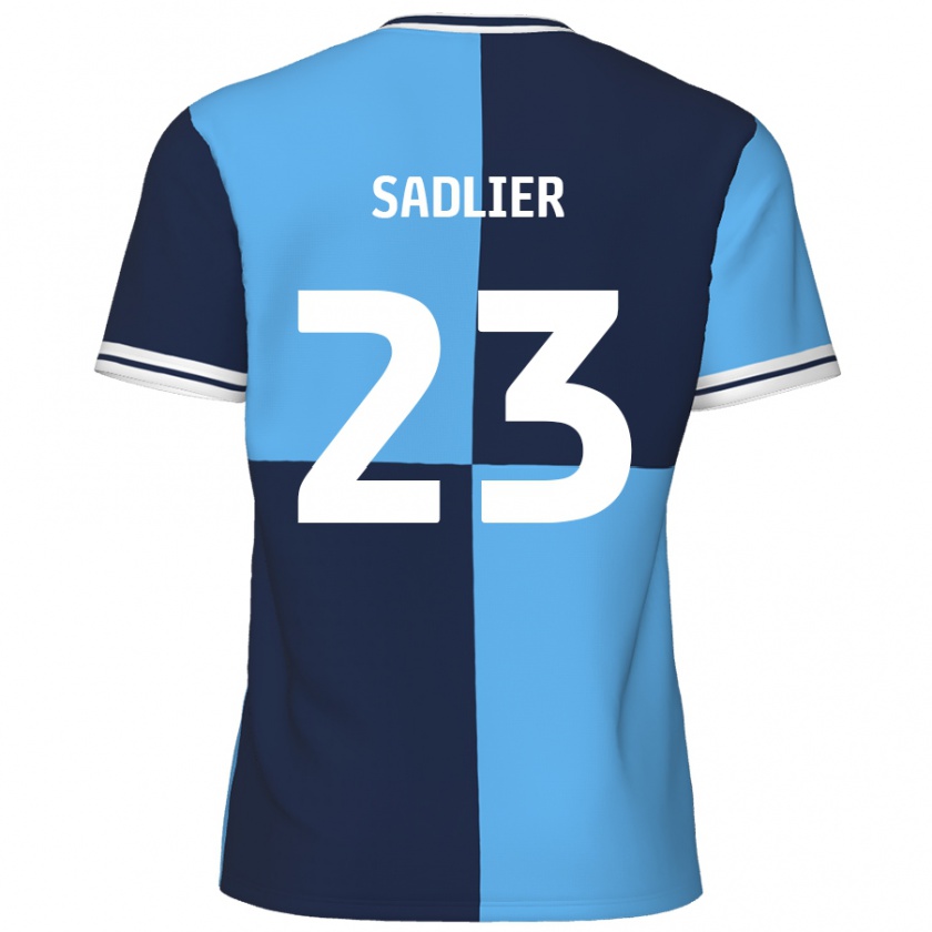 Kandiny Kinder Kieran Sadlier #23 Himmelblau Dunkelblau Heimtrikot Trikot 2024/25 T-Shirt