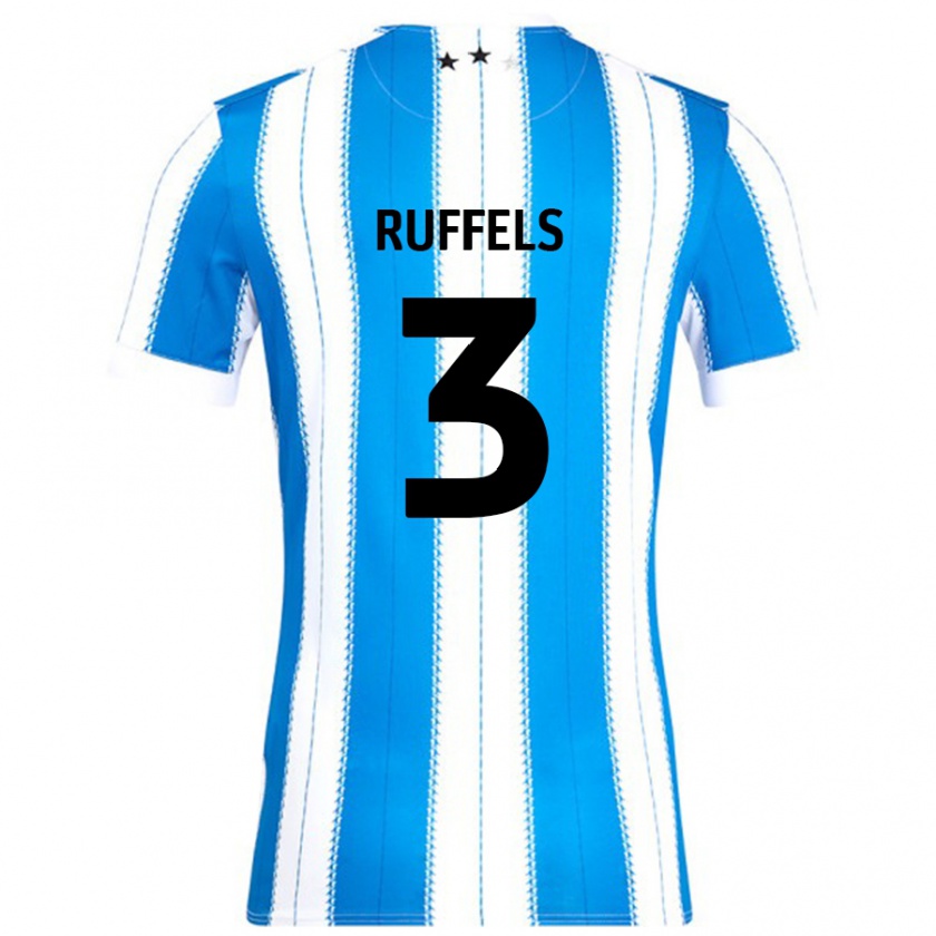 Kandiny Kinder Josh Ruffels #3 Blau Weiß Heimtrikot Trikot 2024/25 T-Shirt