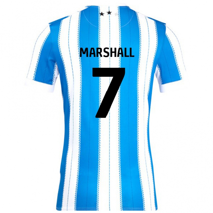 Kandiny Kinder Callum Marshall #7 Blau Weiß Heimtrikot Trikot 2024/25 T-Shirt