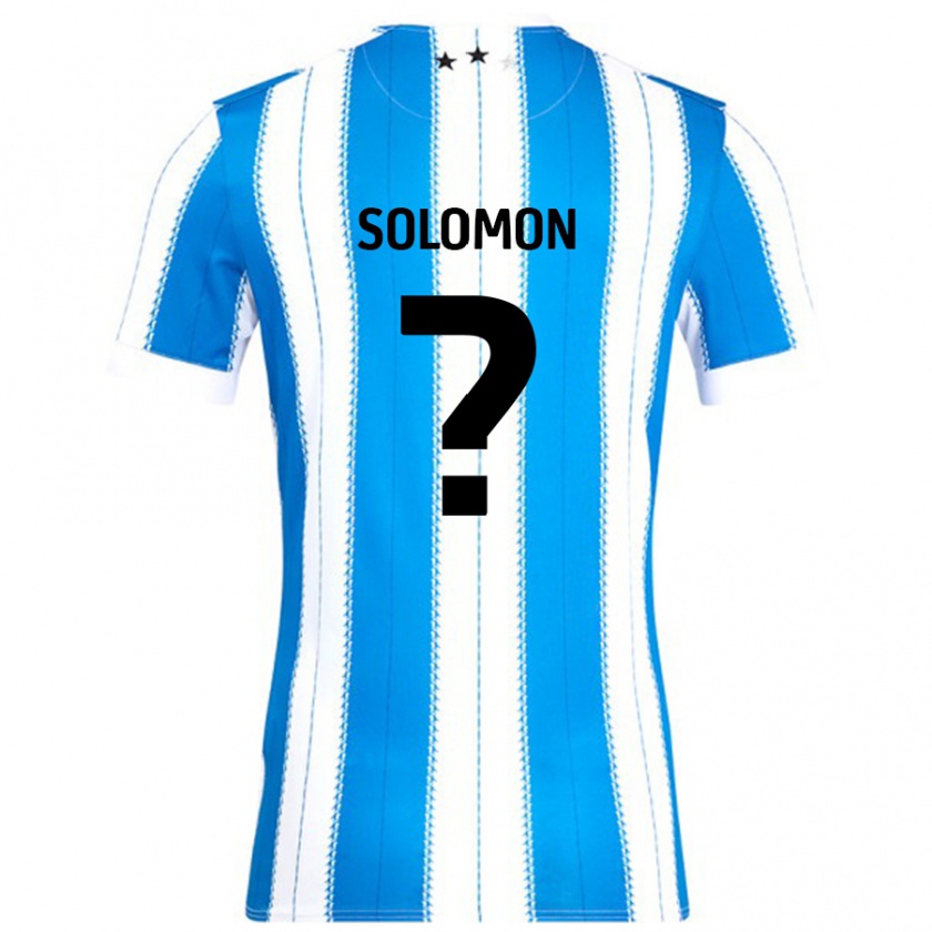 Kandiny Kinder Eko Solomon #0 Blau Weiß Heimtrikot Trikot 2024/25 T-Shirt