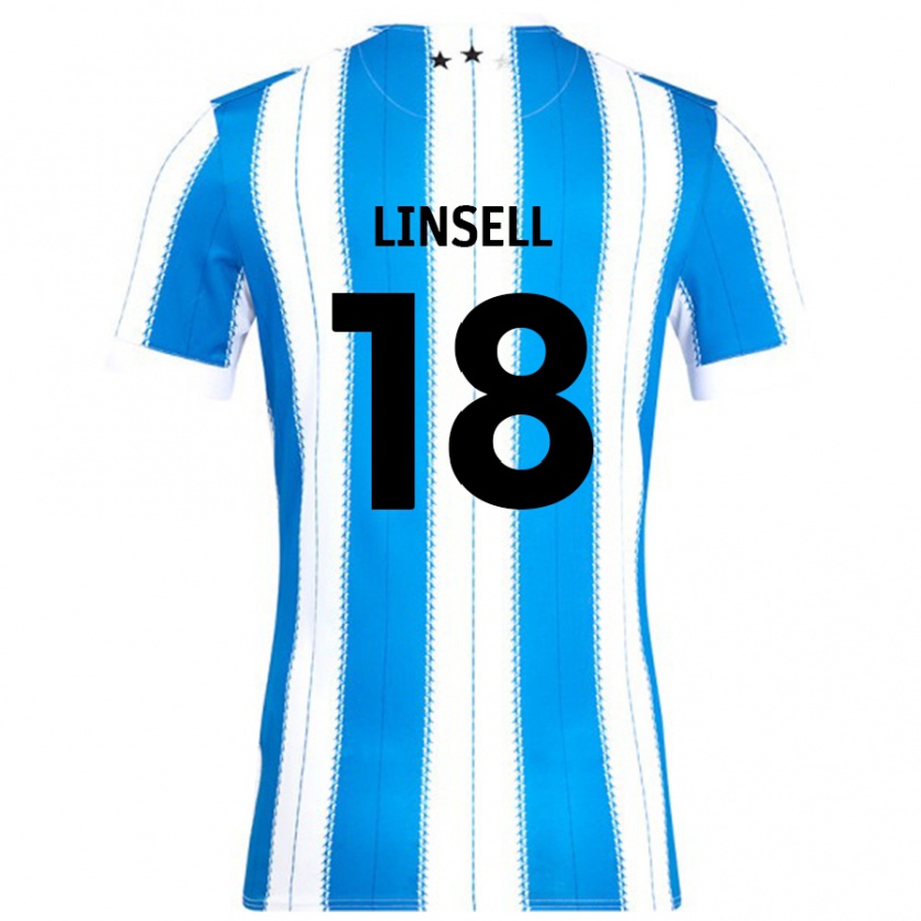 Kandiny Kinder Alice Linsell #18 Blau Weiß Heimtrikot Trikot 2024/25 T-Shirt