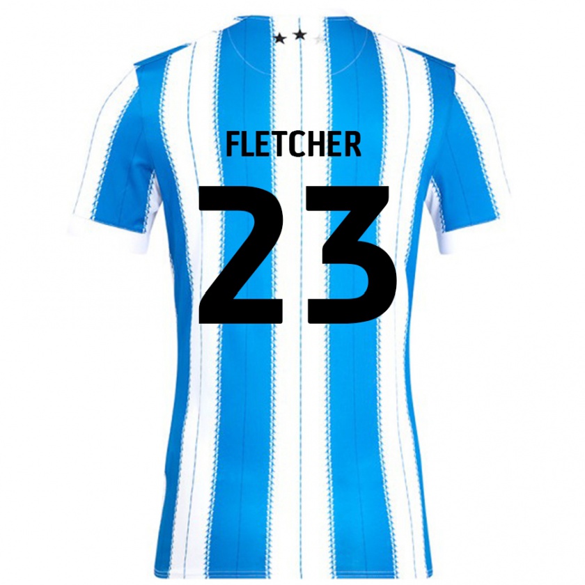 Kandiny Kinder Serena Fletcher #23 Blau Weiß Heimtrikot Trikot 2024/25 T-Shirt