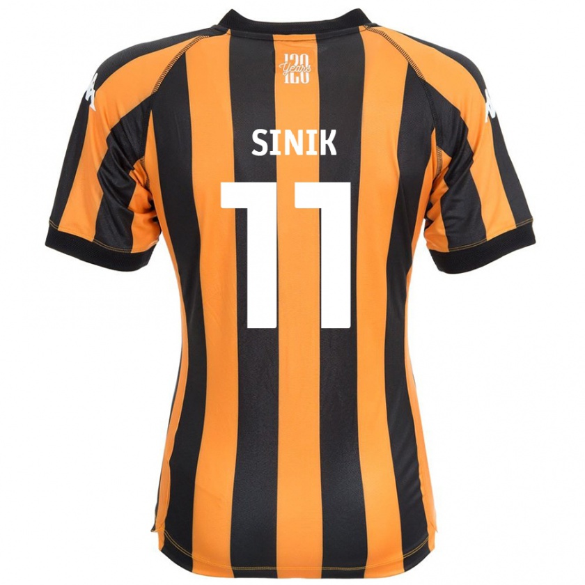 Kandiny Kinder Doğukan Sinik #11 Schwarz Bernstein Heimtrikot Trikot 2024/25 T-Shirt