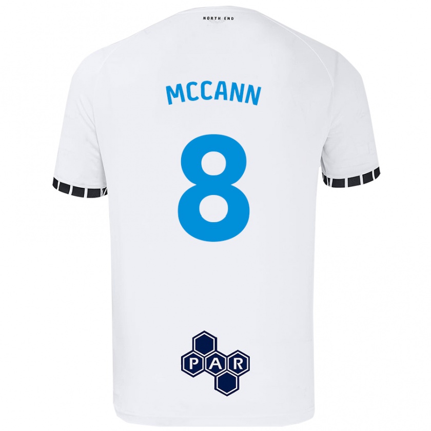 Kandiny Kinder Ali Mccann #8 Weiß Heimtrikot Trikot 2024/25 T-Shirt