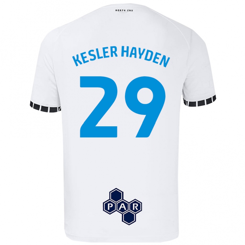 Kandiny Kinder Kaine Kesler-Hayden #29 Weiß Heimtrikot Trikot 2024/25 T-Shirt