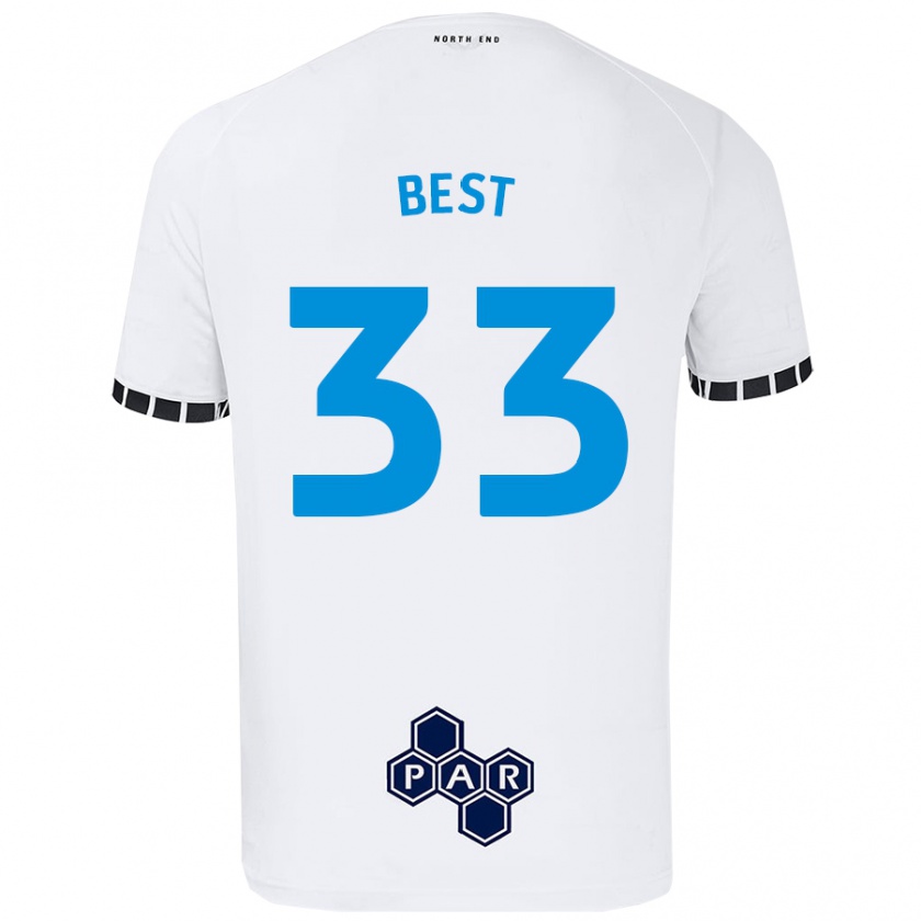 Kandiny Kinder Kian Best #33 Weiß Heimtrikot Trikot 2024/25 T-Shirt