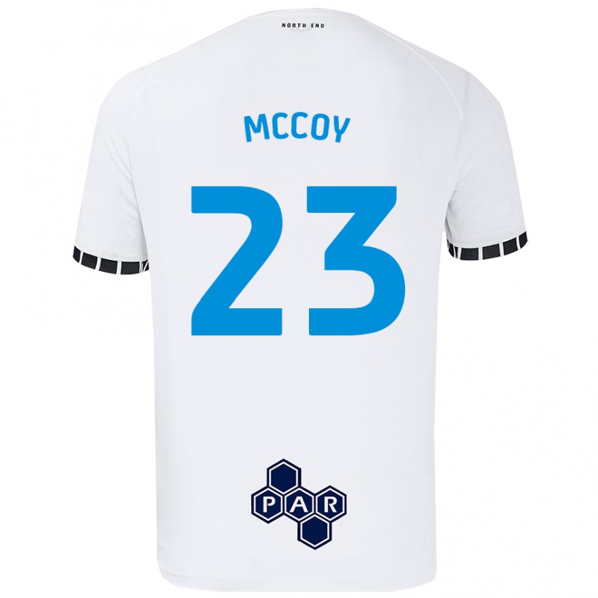 Kandiny Kinder Faye Mccoy #23 Weiß Heimtrikot Trikot 2024/25 T-Shirt