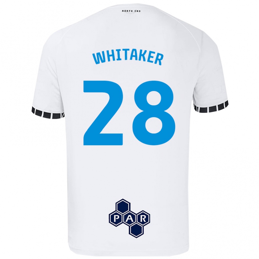 Kandiny Kinder Eve Whitaker #28 Weiß Heimtrikot Trikot 2024/25 T-Shirt