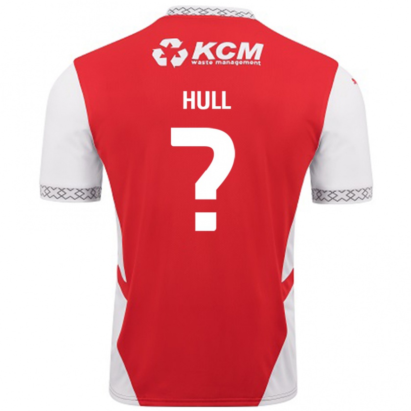 Kandiny Kinder Jake Hull #0 Rot Weiß Heimtrikot Trikot 2024/25 T-Shirt