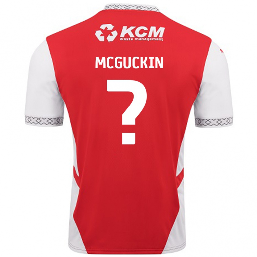 Kandiny Kinder Ciaran Mcguckin #0 Rot Weiß Heimtrikot Trikot 2024/25 T-Shirt