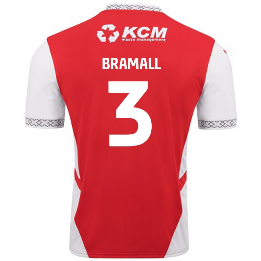 Kandiny Kinder Cohen Bramall #3 Rot Weiß Heimtrikot Trikot 2024/25 T-Shirt