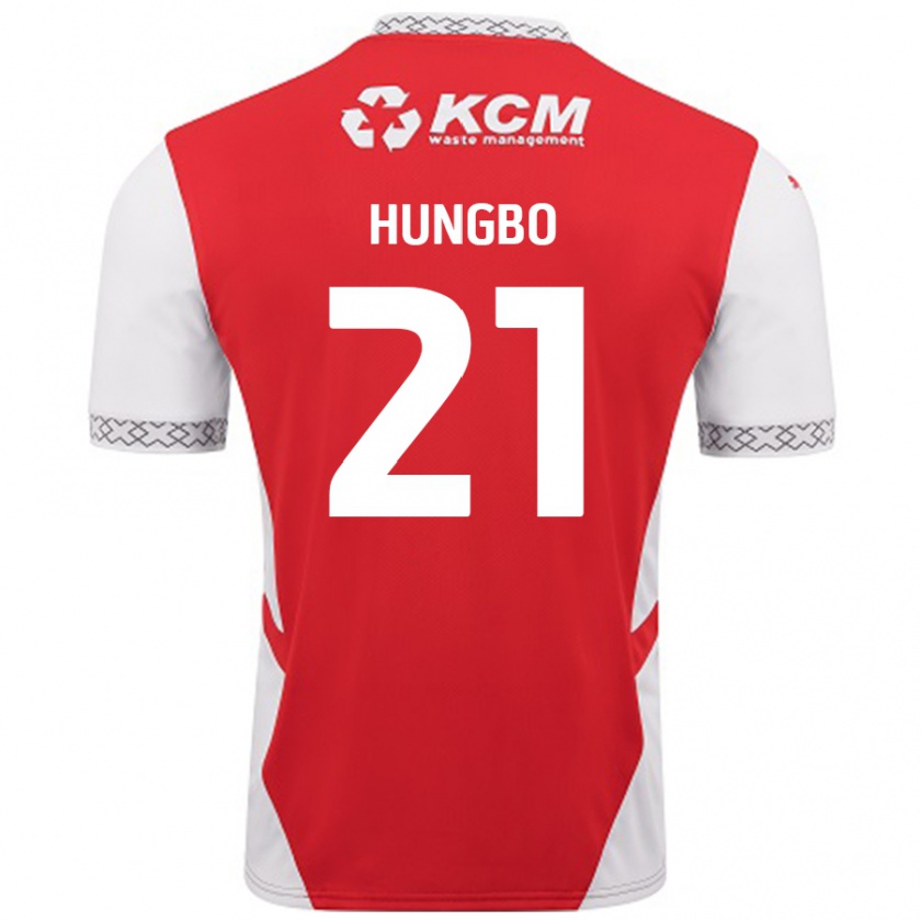 Kandiny Kinder Joseph Hungbo #21 Rot Weiß Heimtrikot Trikot 2024/25 T-Shirt