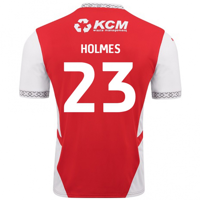 Kandiny Kinder Jack Holmes #23 Rot Weiß Heimtrikot Trikot 2024/25 T-Shirt