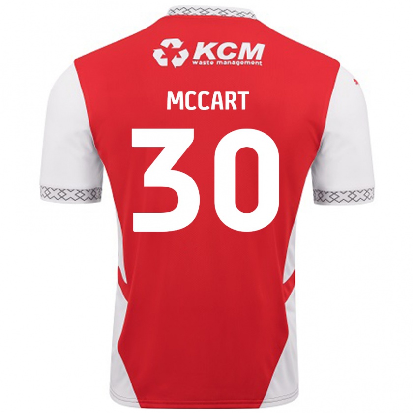 Kandiny Kinder Jamie Mccart #30 Rot Weiß Heimtrikot Trikot 2024/25 T-Shirt