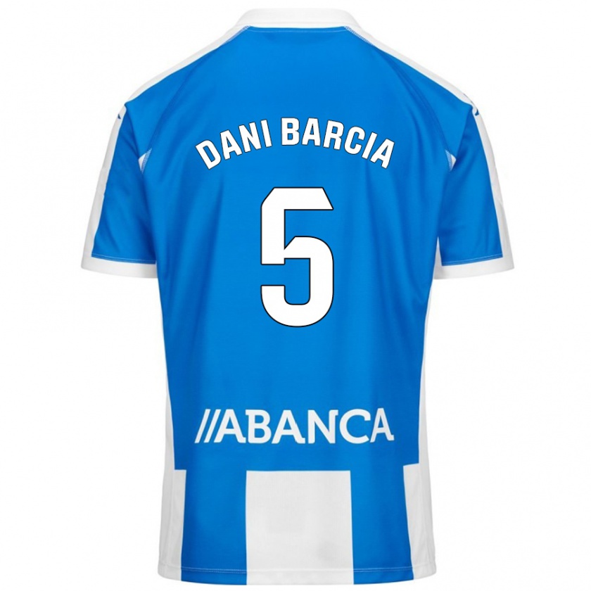 Kandiny Kinder Dani Barcia #5 Blau Weiß Heimtrikot Trikot 2024/25 T-Shirt