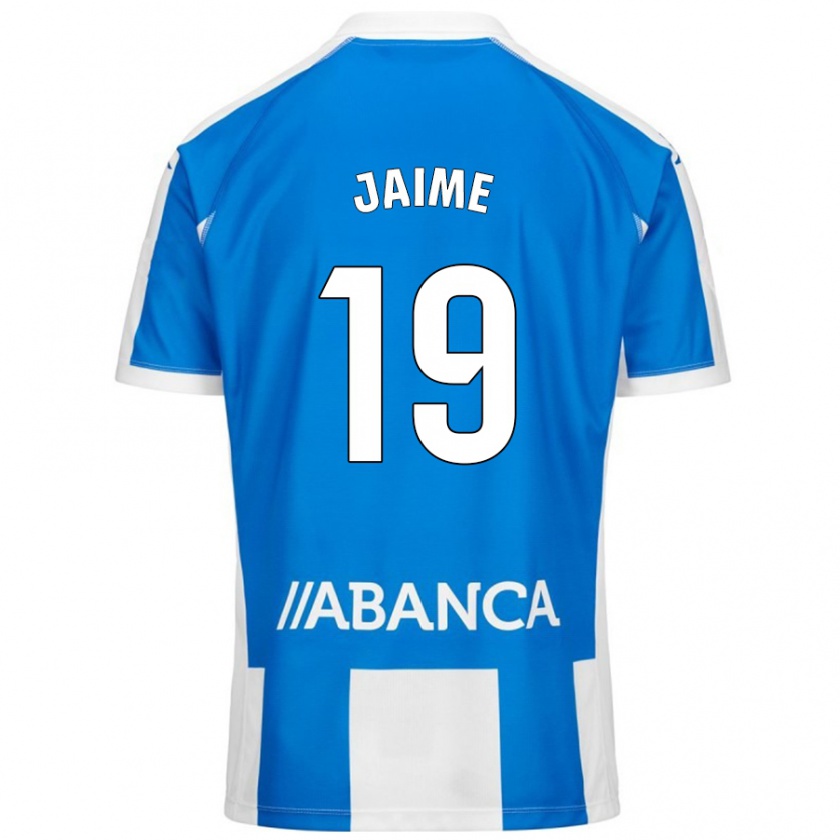 Kandiny Kinder Jaime Sánchez #19 Blau Weiß Heimtrikot Trikot 2024/25 T-Shirt