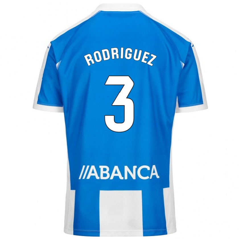 Kandiny Kinder Clara Rodríguez #3 Blau Weiß Heimtrikot Trikot 2024/25 T-Shirt